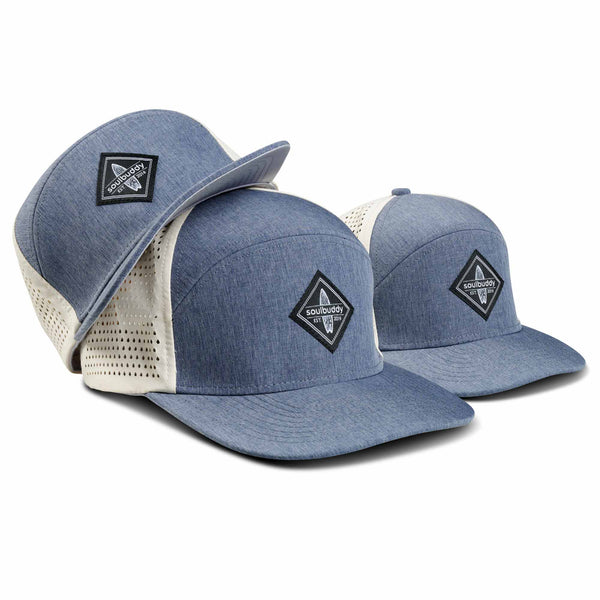 FAMILY Performance Caps Set of 3 in Blue Cream