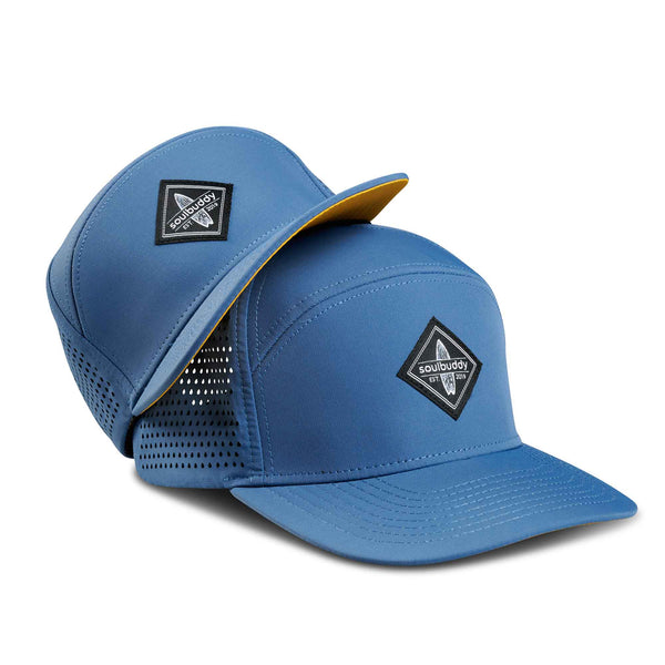 SOULBUDDY Performance Caps Set of 2 in Blue Yellow