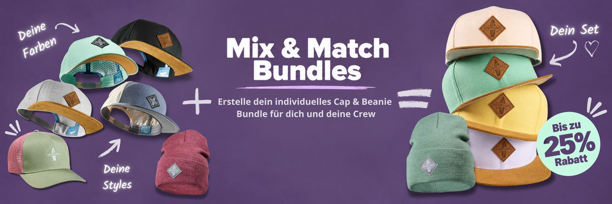 Mix & Match Bundles: Soulbuddy Caps & Beanies frei kombinieren – Banner (Desktop)
