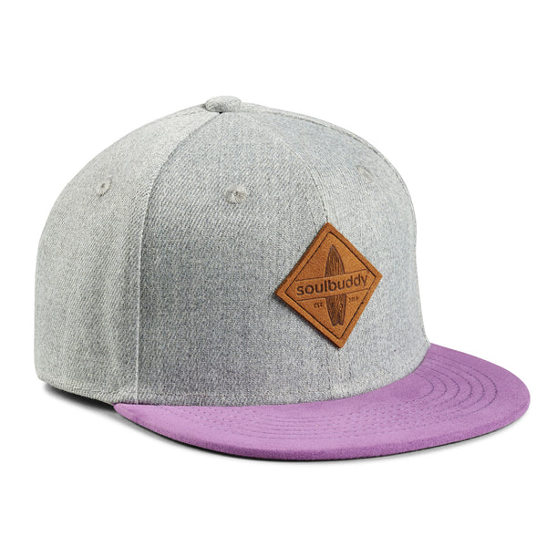 Casquette snapback KIDS en Gris-Violet
