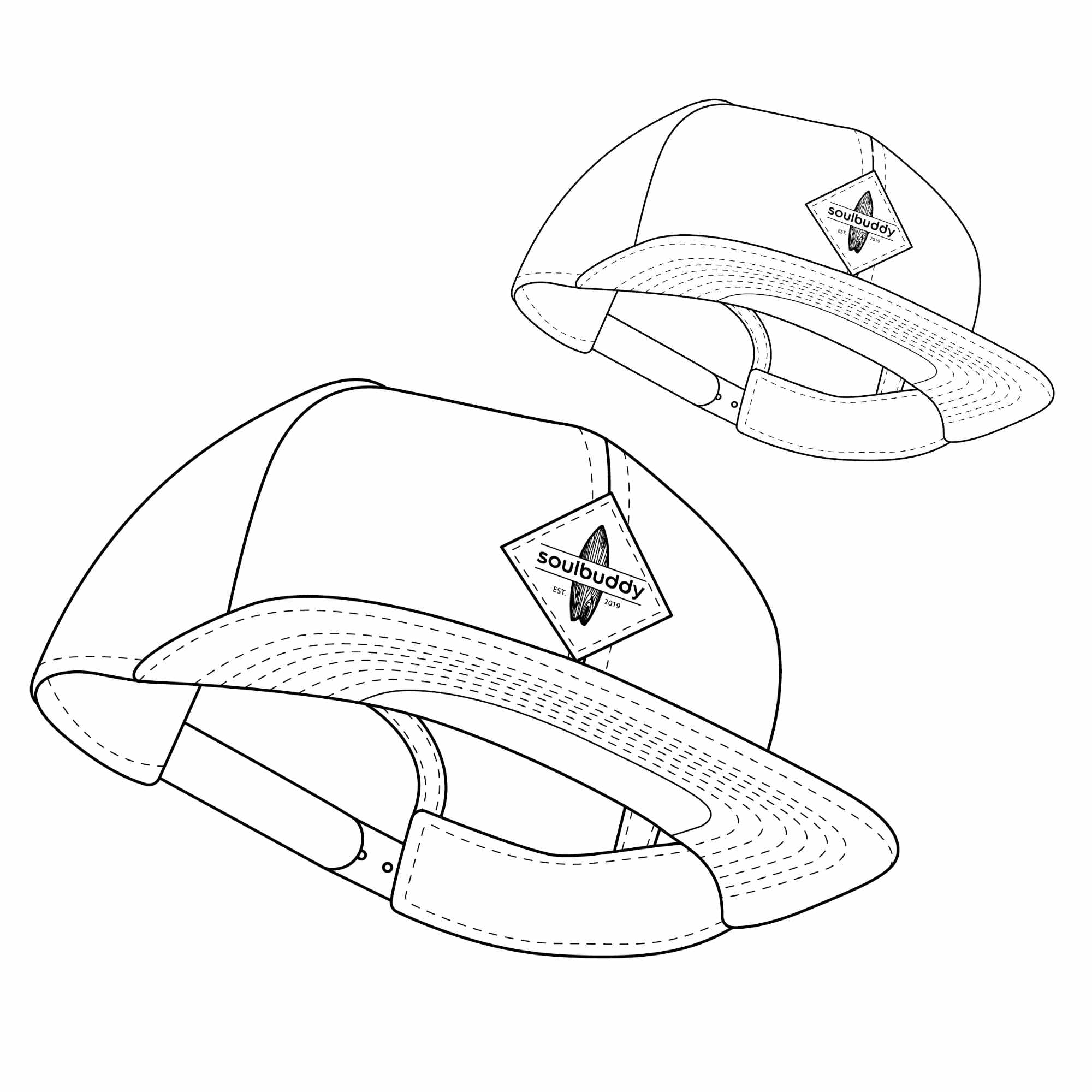 Soulbuddy Snapback Caps 2er-Set