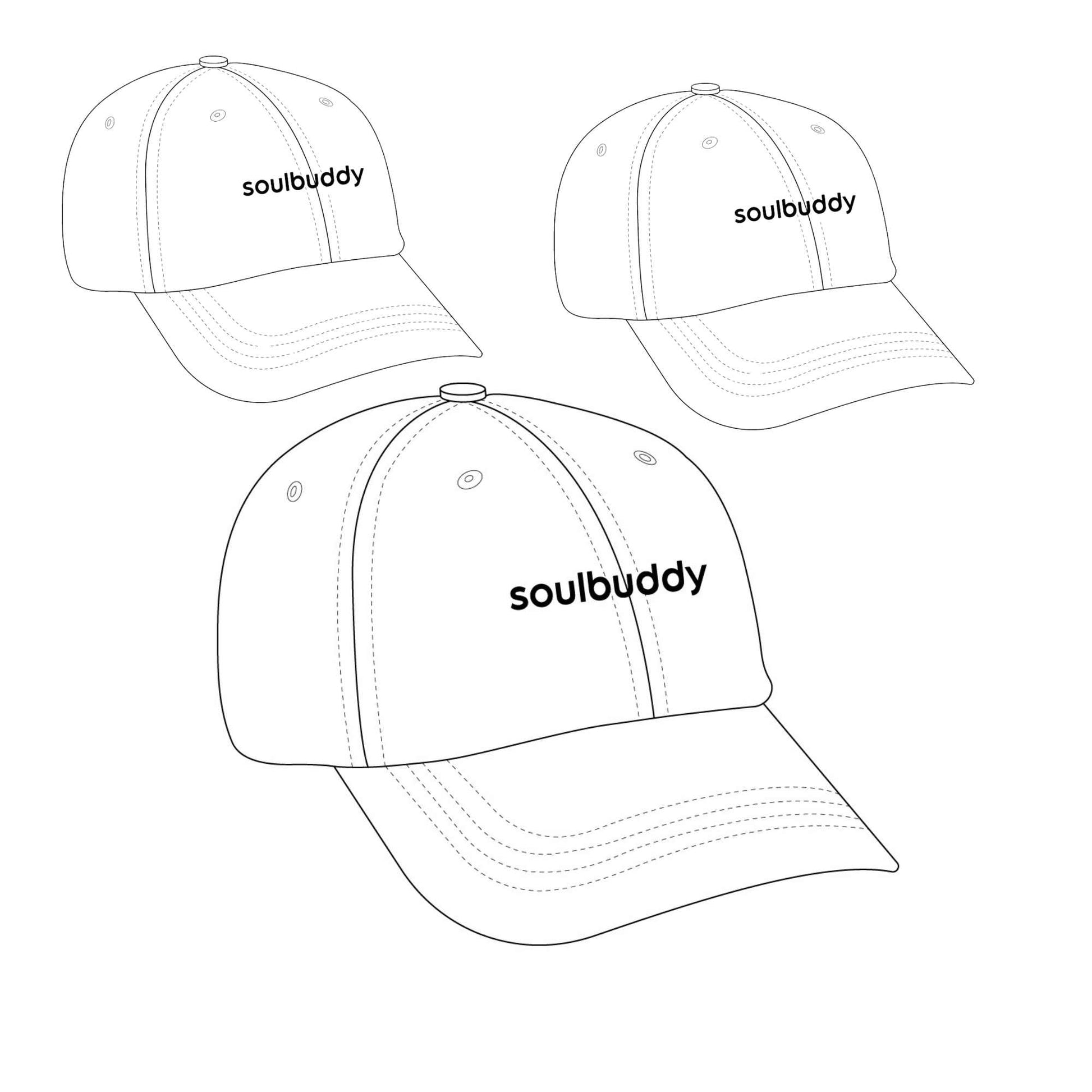 Soulbuddy Dad Hat Basecaps 3er-Set