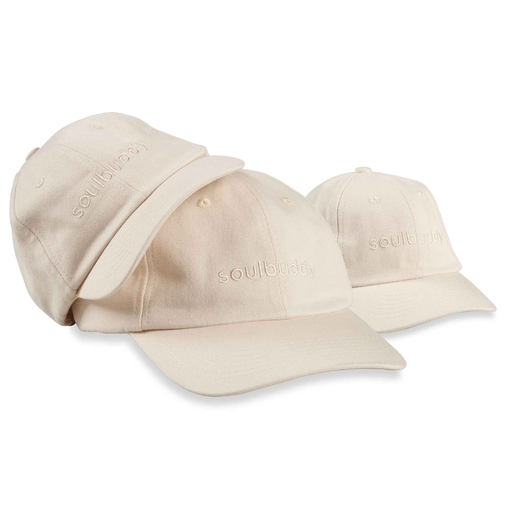 Soulbuddy Dad Hat Basecaps 3er-Set Cream