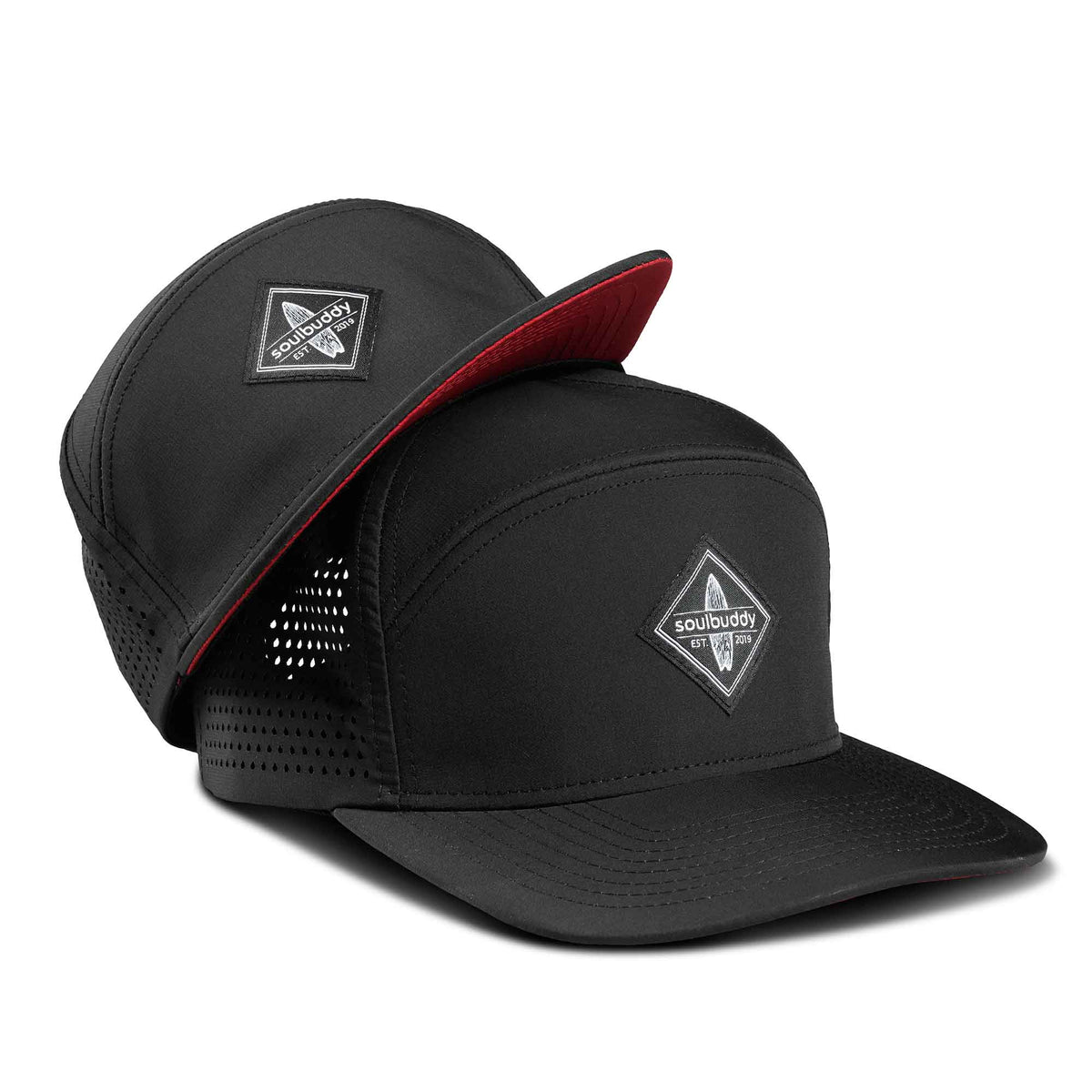 Performance Caps 2er-Set – Black Red