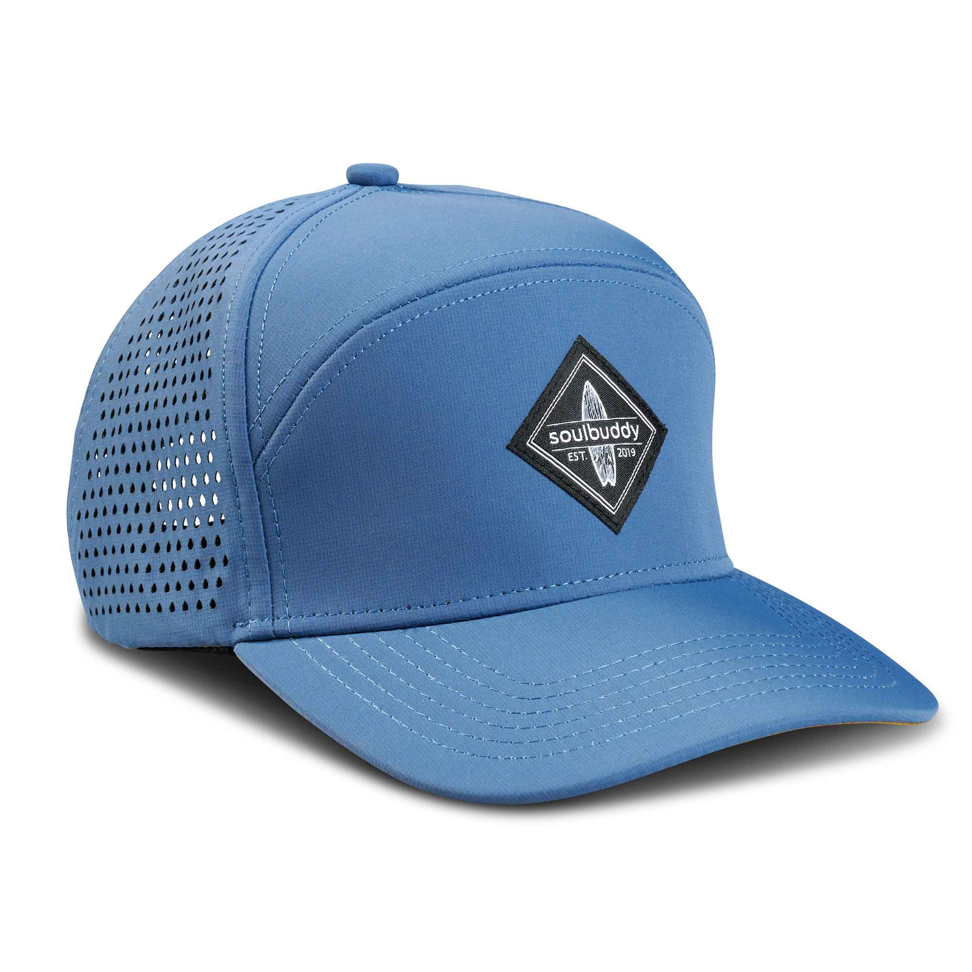 Kinder Cap - Performance Cap in Blau Gelb
