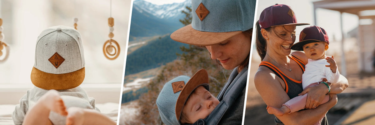 Geschenke zur Geburt – Baby und Eltern mit Soulbuddy Partnerlook Caps