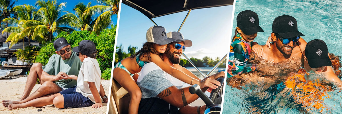 Vatertagsgeschenk – Partnerlook Caps für Papa und Kind – Blog-Header