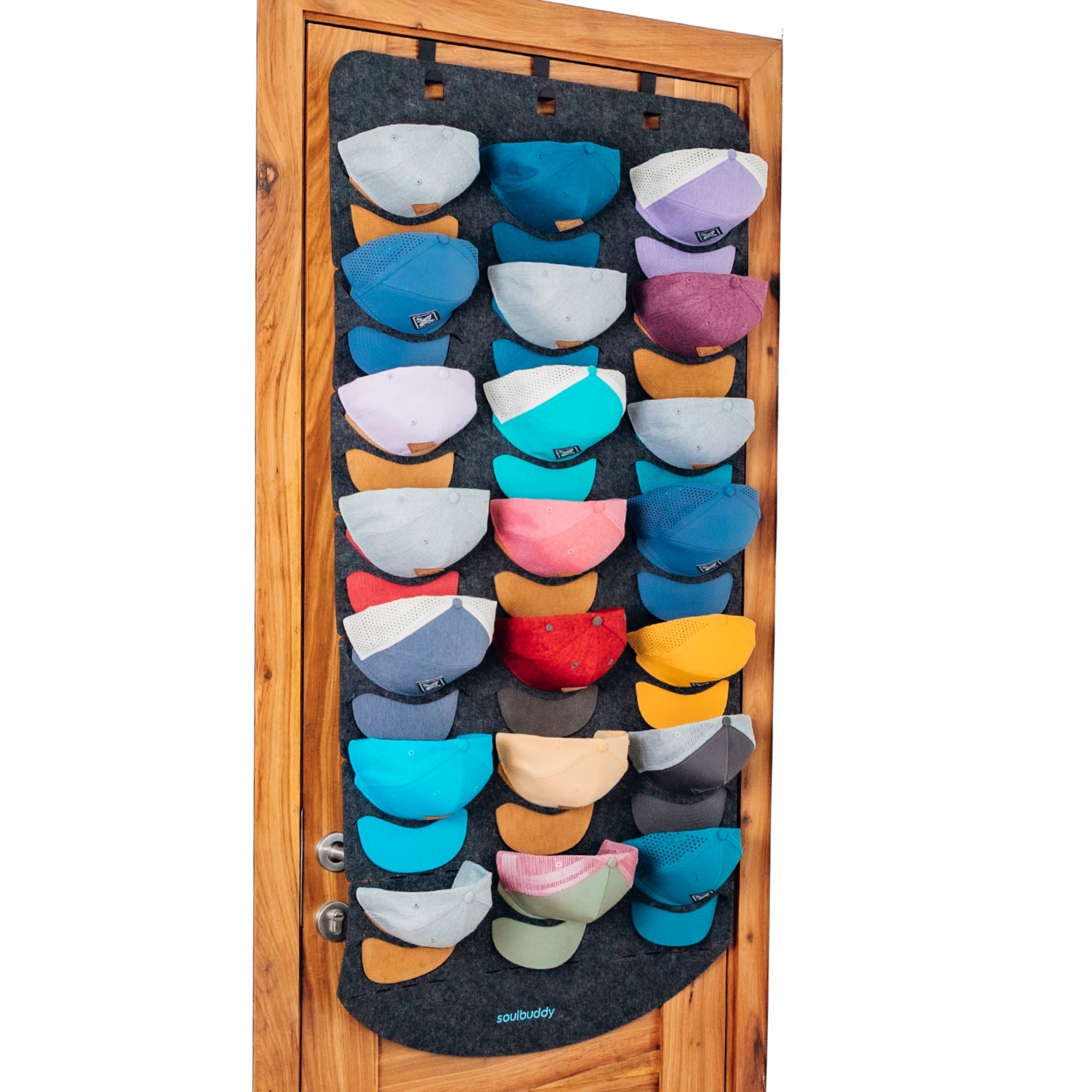Cap Organizer mit 21 Caps