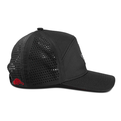 Soulbuddy Kinder Performance Cap in Black Red – Seitenansicht