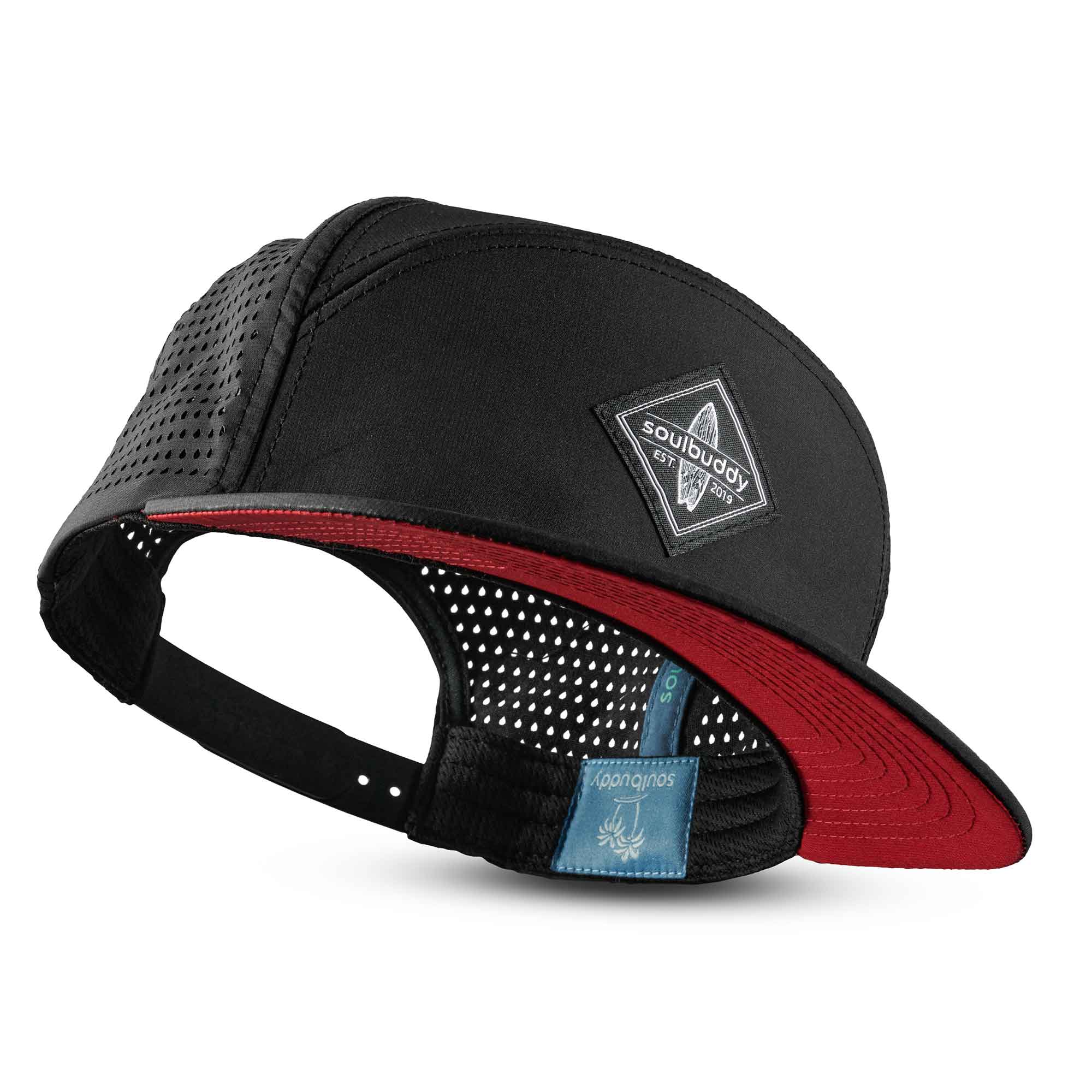 Performance Cap in Black Red