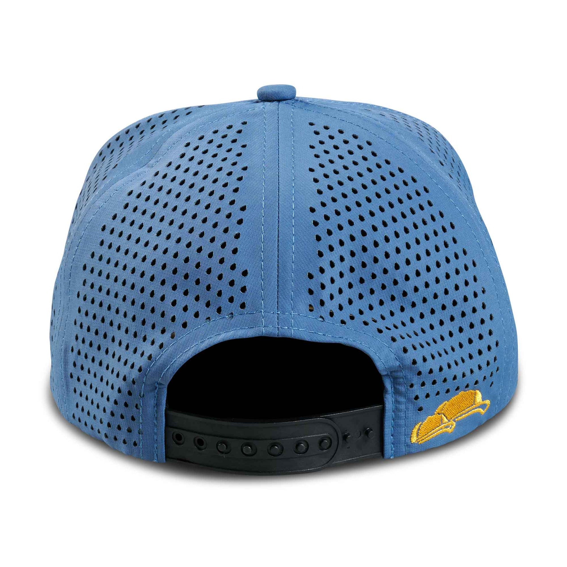 Kinder Cap in blau hinten