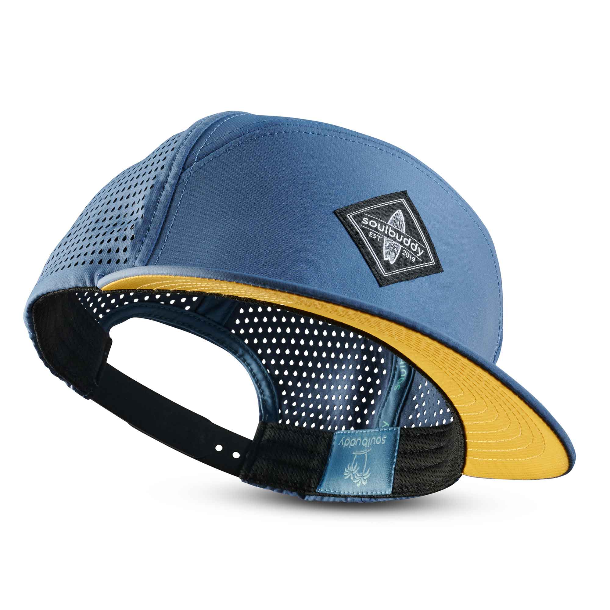 Performance Cap von Soulbuddy in Blau Gelb 