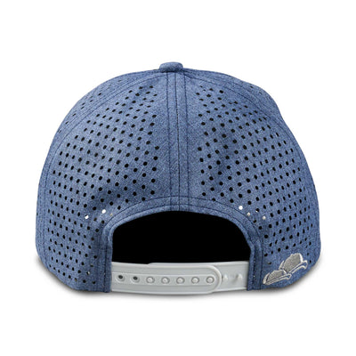 Soulbuddy Kinder Sports Cap in Deep Ocean Blue – Rückansicht mit Stick