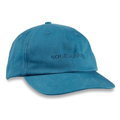 Soulbuddy Dad Hat Basecap für Damen und Herren in Petrol – Vorderansicht