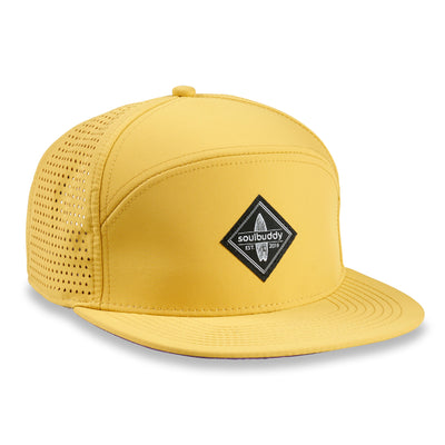 Soulbuddy Performance Cap für Damen und Herren in Yellow Lilac – Vorderansicht