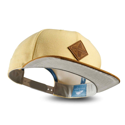 Soulbuddy Snapback Cap für Damen und Herren in Hellgelb – Produktansicht