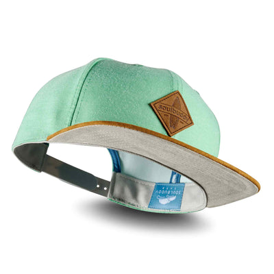 Soulbuddy Snapback Cap für Damen und Herren in Mintgrün – Produktansicht