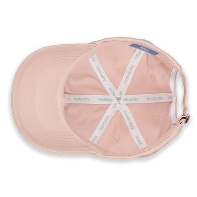 Soulbuddy Dad Hat Basecap für Damen und Herren in Blush – Innenansicht