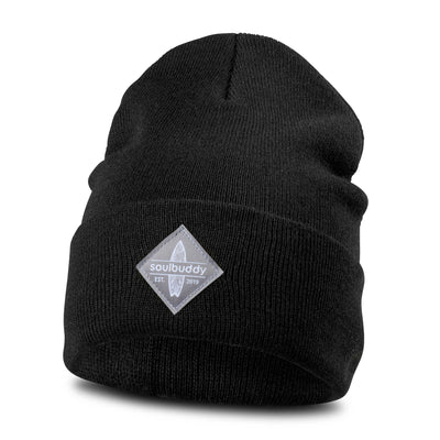 Soulbuddy Kinder Beanie Mütze in Black – Produktansicht