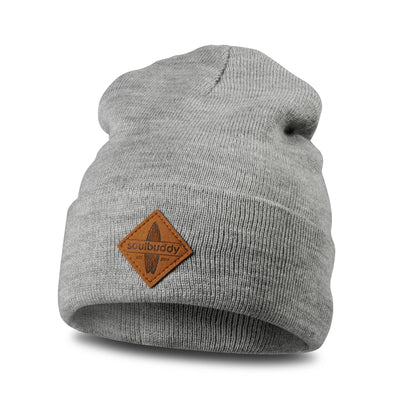 Soulbuddy Kinder Beanie Mütze in Grau – Produktfoto