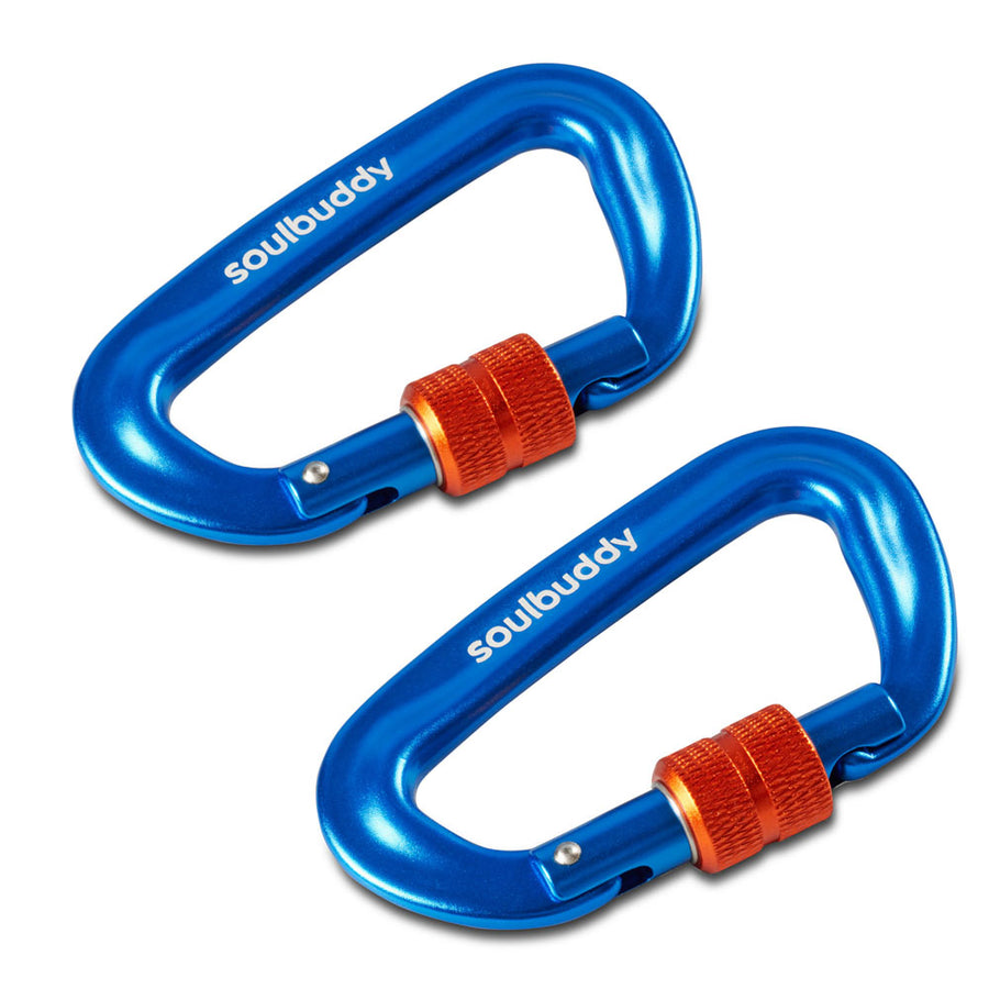 Soulbuddy Cap Karabiner in blau 2er-set