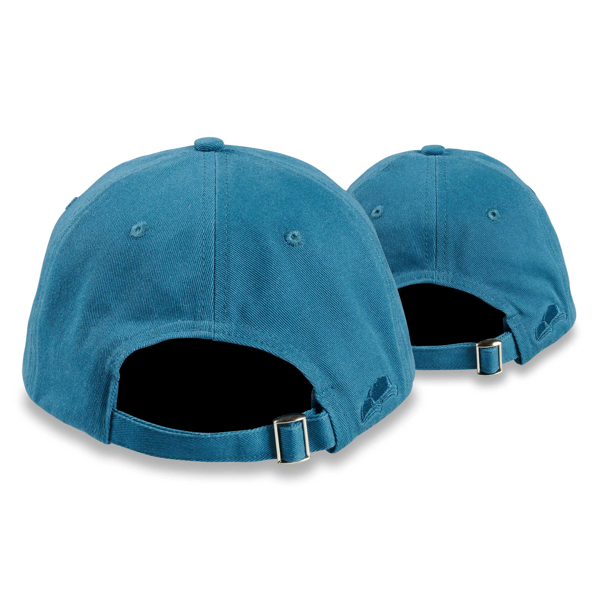 Dad Hat Basecaps 2er Set in Petrol Rückseite