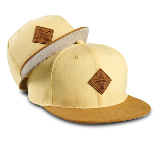 SOULBUDDY Snapback Caps Set of 2 in Light Yellow