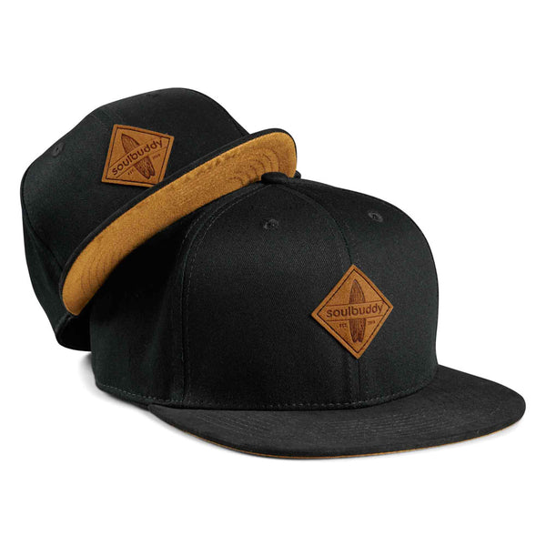 SOULBUDDY Snapback Caps Set of 2 in Black