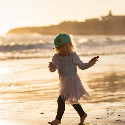 Soulbuddy Kinder Snapback Cap in Mintgrün – Lifestyle-Foto