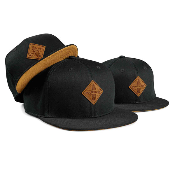 FAMILY Snapback Caps Set of 3 in Black