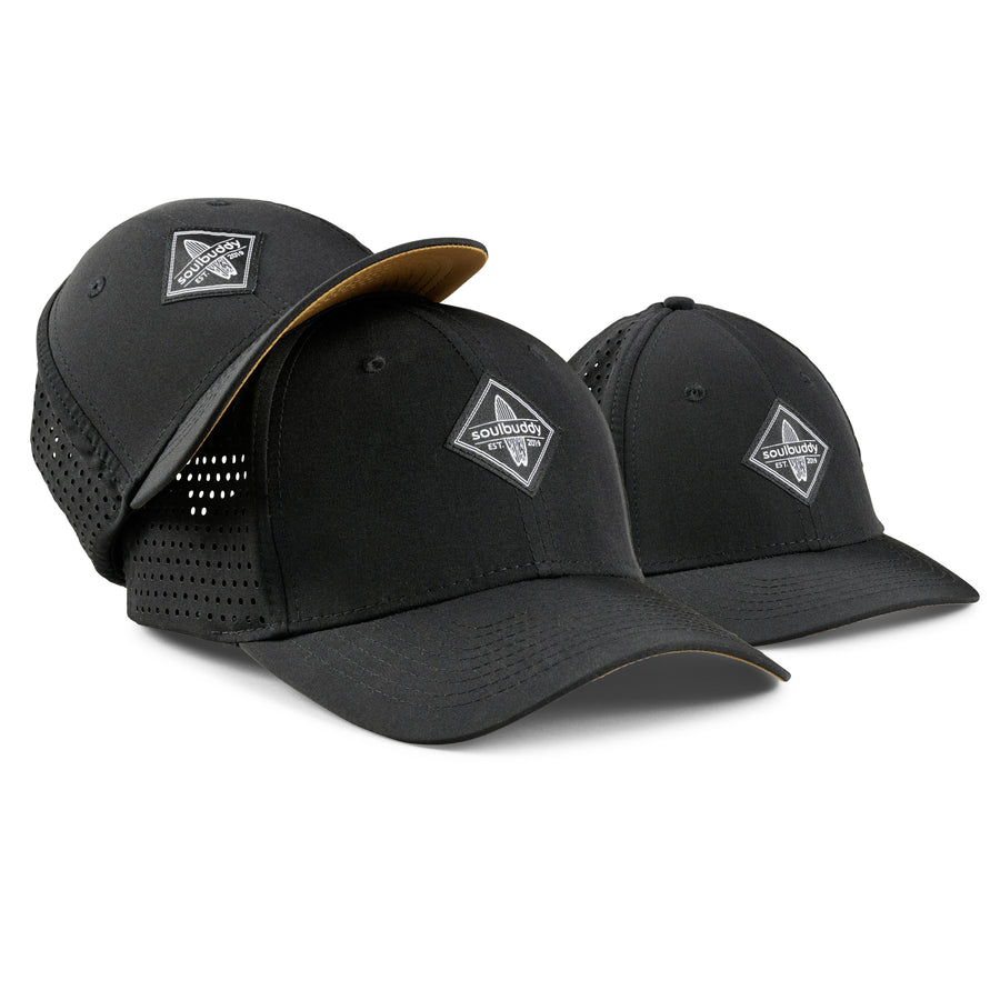 Family Sports Cap 3er-Set in schwarz
