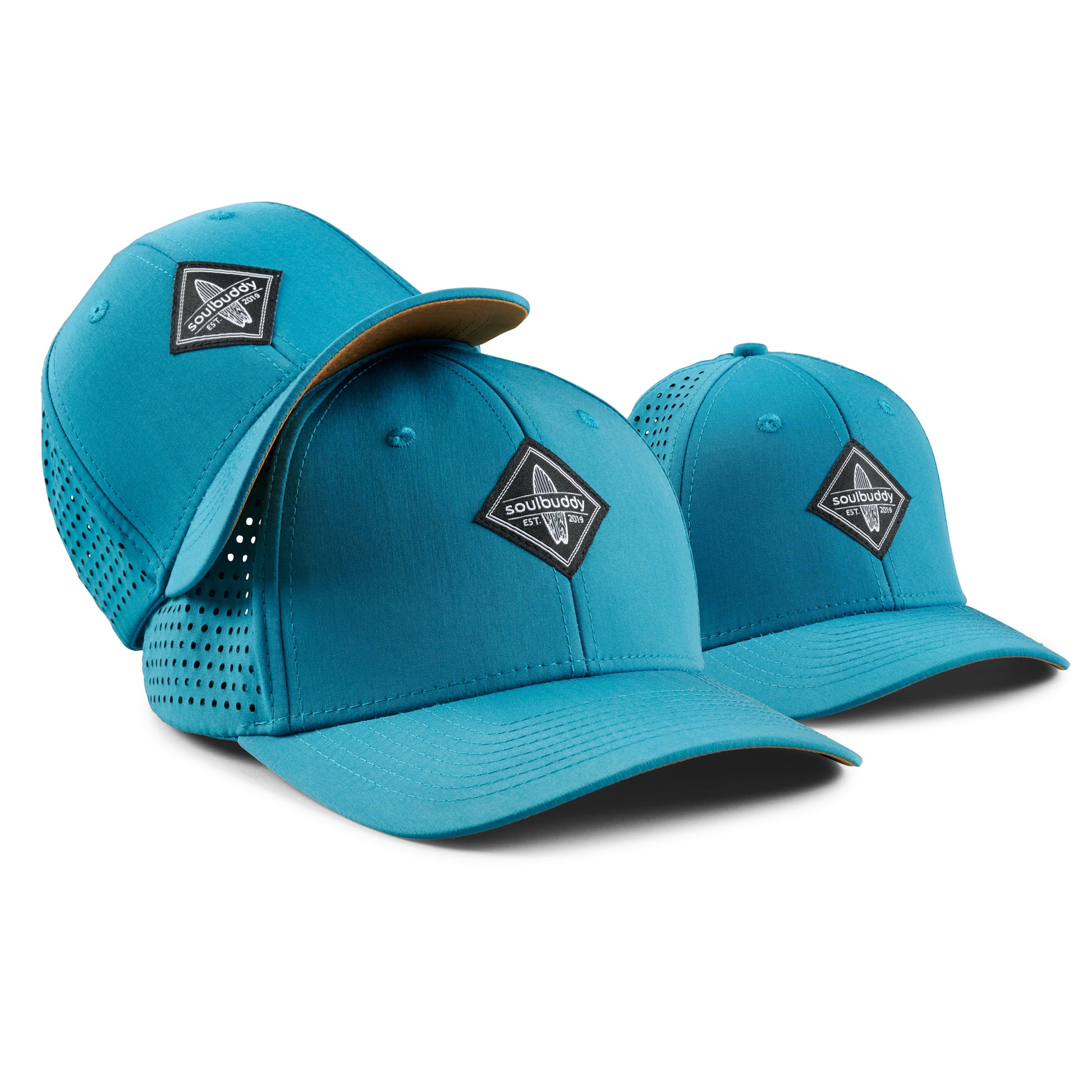 Family Sports Cap 3er-Set in petrol