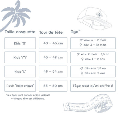 Größentabelle Soulbuddy Snapback Caps