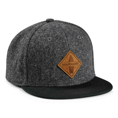 Soulbuddy Kinder Snapback Cap in Dunkelgrau – weitere Vorderansicht