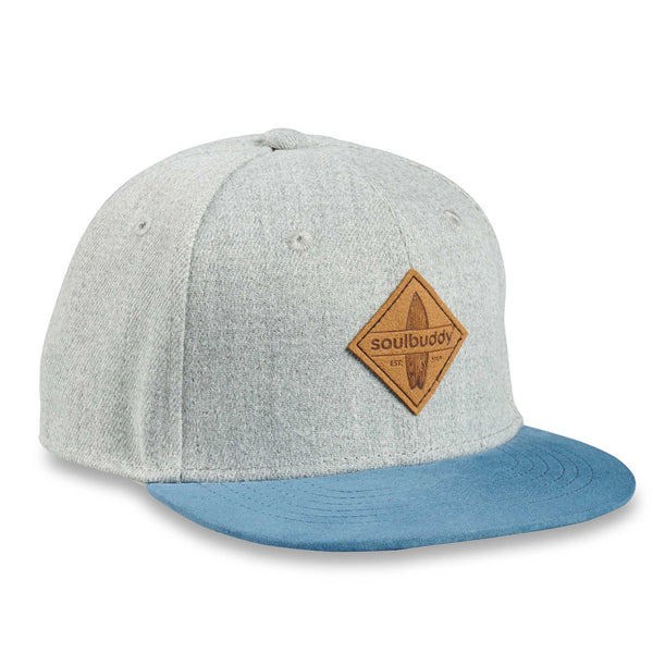 Casquette snapback KIDS en Gris-Bleu