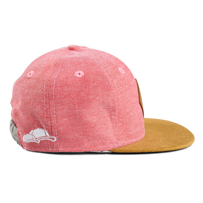 Soulbuddy Kinder Snapback Cap in Hellrot – Seitenansicht (Kids S)