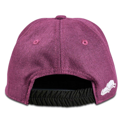 Soulbuddy Kinder Snapback Cap in Lila – Rückansicht mit Stick (Kids S)