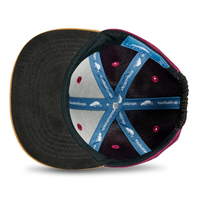 Soulbuddy Kinder Snapback Cap in Lila – Innenansicht (Kids S)