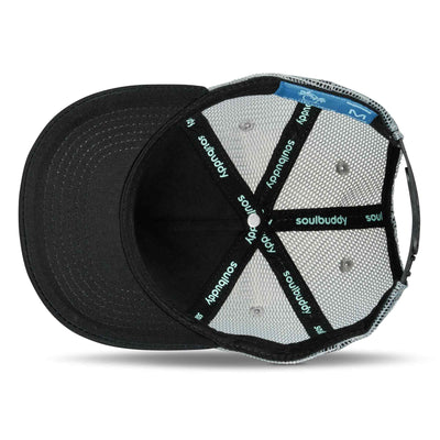 Soulbuddy Kinder Trucker Cap in Schwarz-Grau – Innenansicht