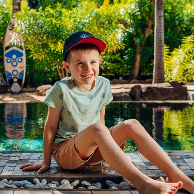 Soulbuddy Familien Partnerlook Performance Caps 3er-Set – Partnerlook Lifestyle-Aufnahme