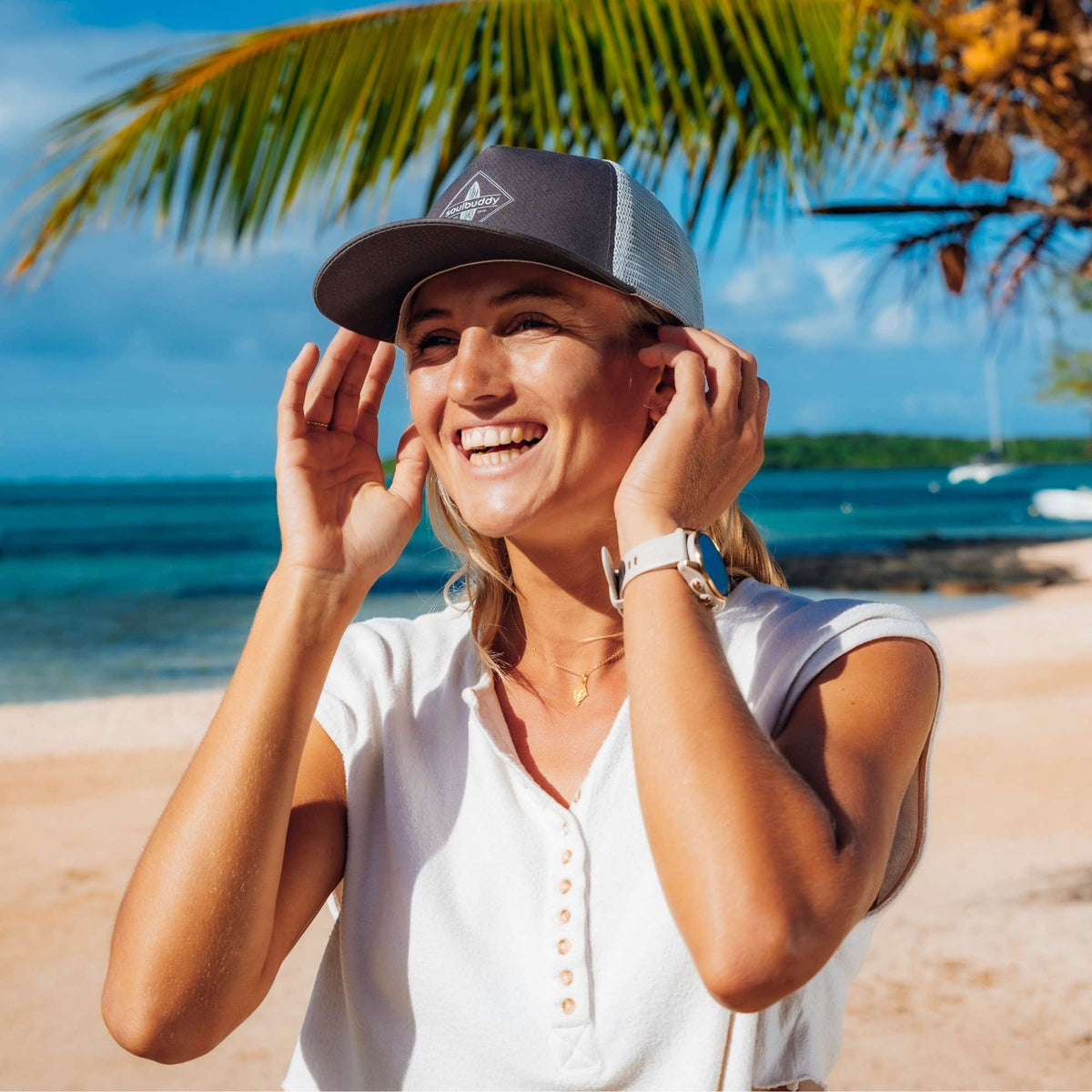 Soulbuddy Partnerlook Caps für Eltern und Kinder – Lifestyle-Foto