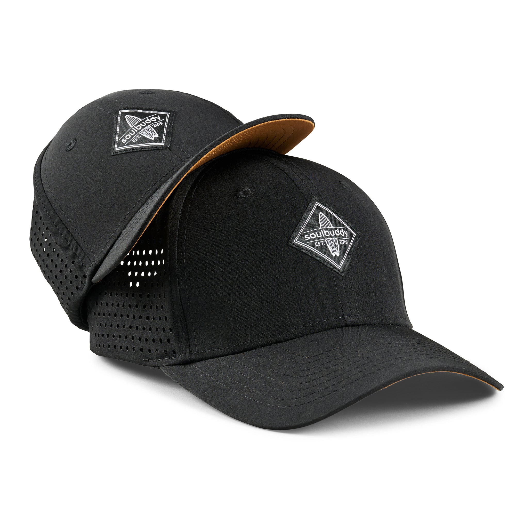 Soulbuddy Sorts Cap 2er-Set Schwarz