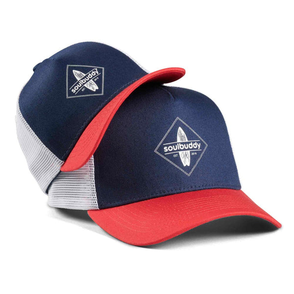 SOULBUDDY Trucker Caps Set of 2 in Blue-Red