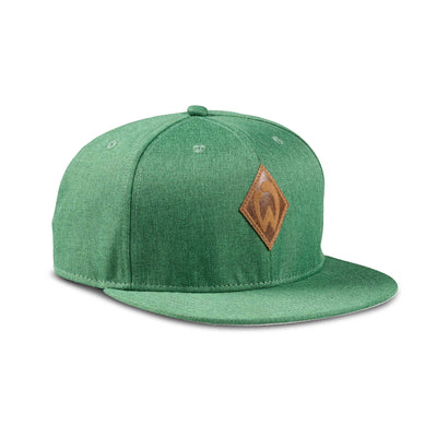 Soulbuddy x Werder Bremen Snapback Cap für Damen und Herren in Dunkelgrün – Vorderansicht