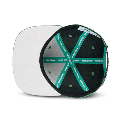 Soulbuddy x Werder Bremen Kinder Snapback Cap in Dunkelgrün – Innenansicht