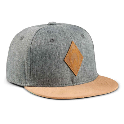 Soulbuddy x Werder Bremen Kinder Snapback Cap in Dunkelgrau – Vorderansicht