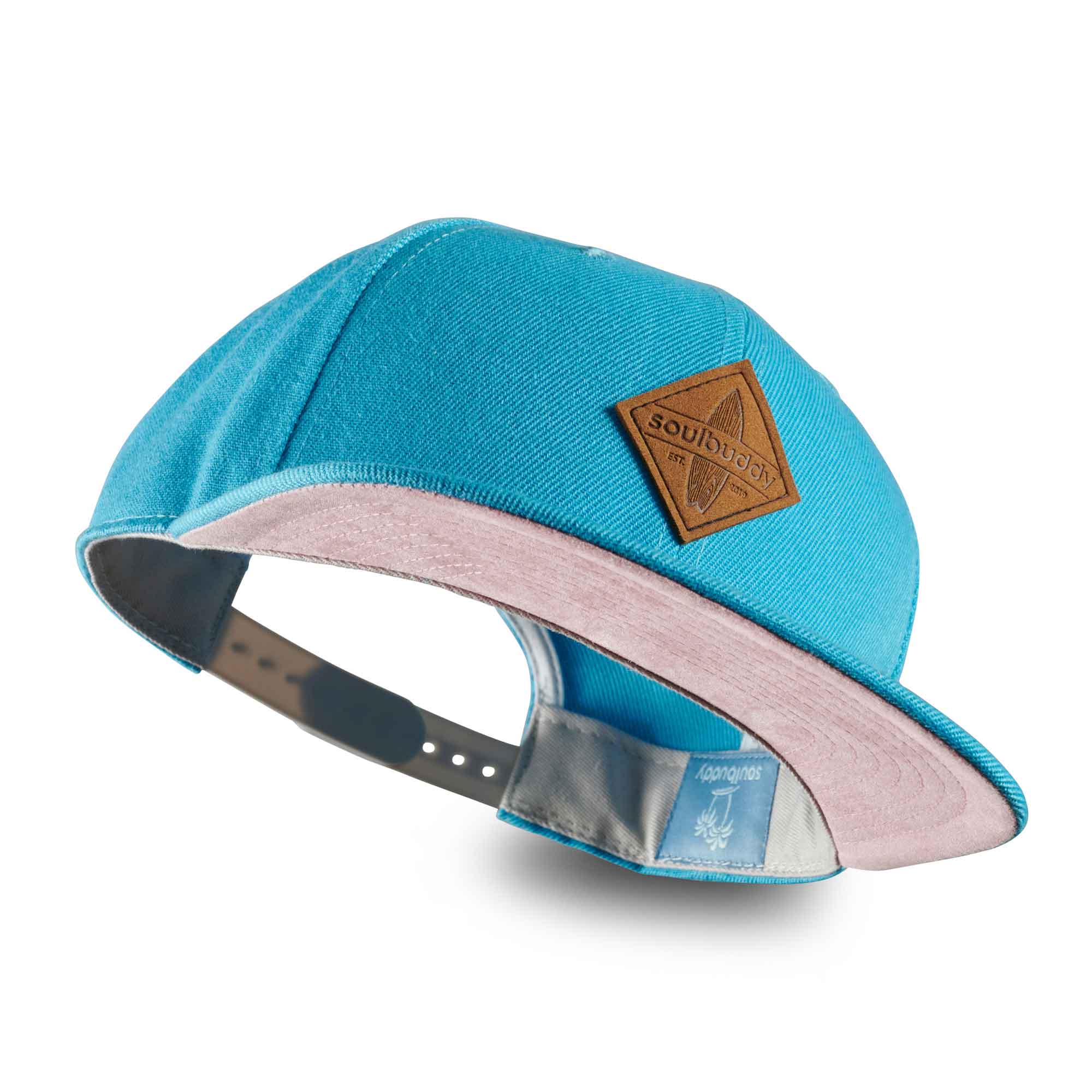 Adult Snapback Cap - Skyblue Pink (One Size)