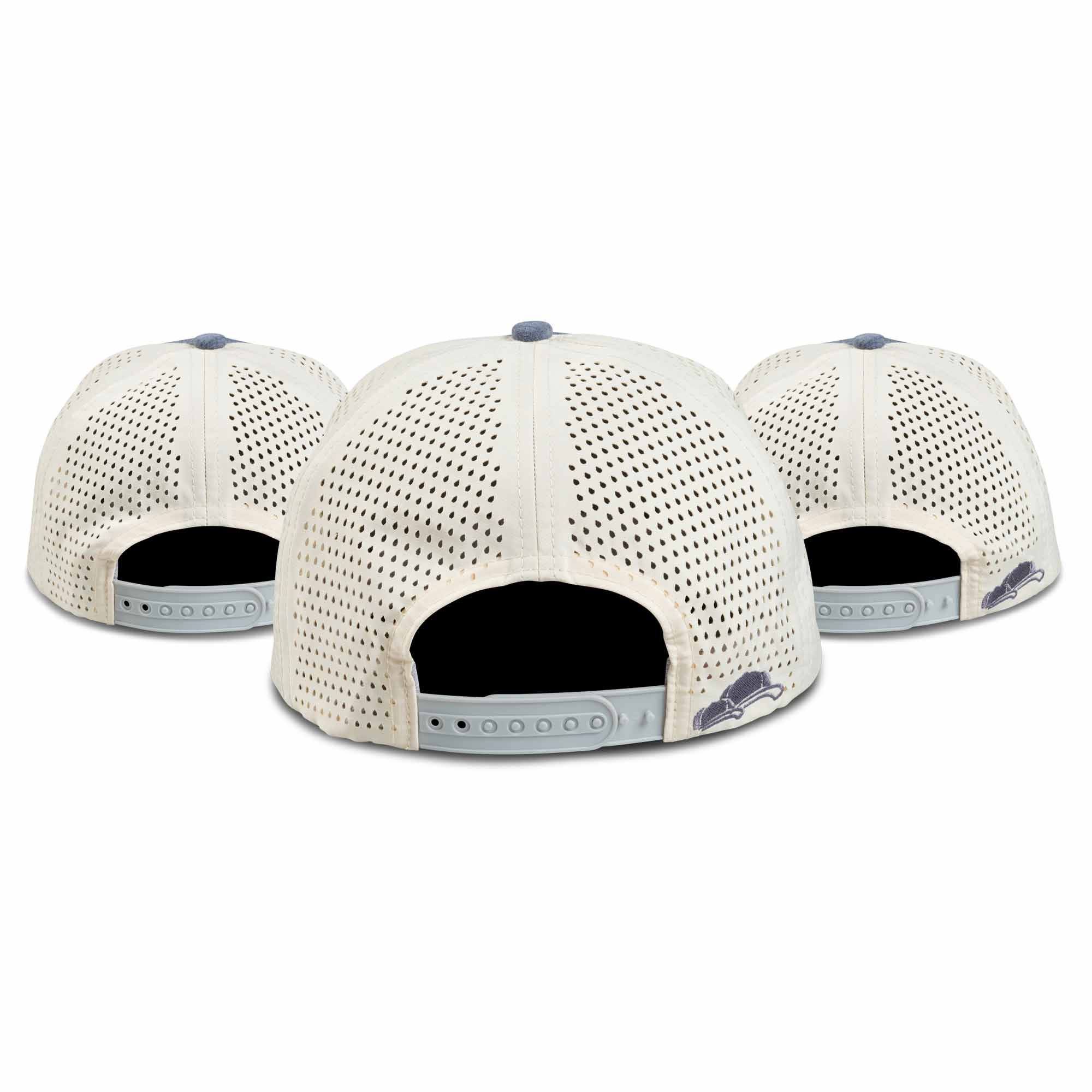 Performance Cap Blue Cream 3er-Set Back