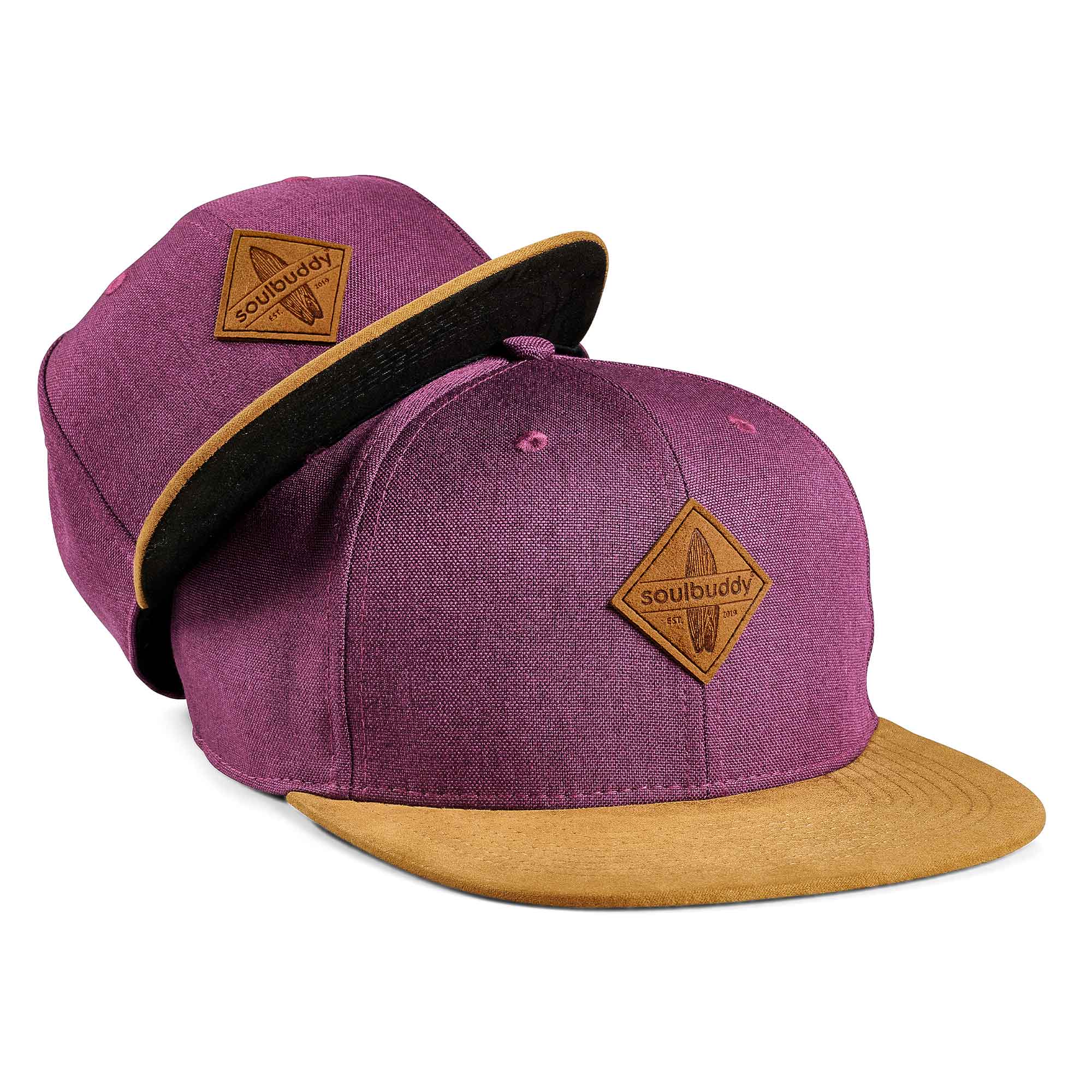 Snapback Cap 2er-Set Damen Lila