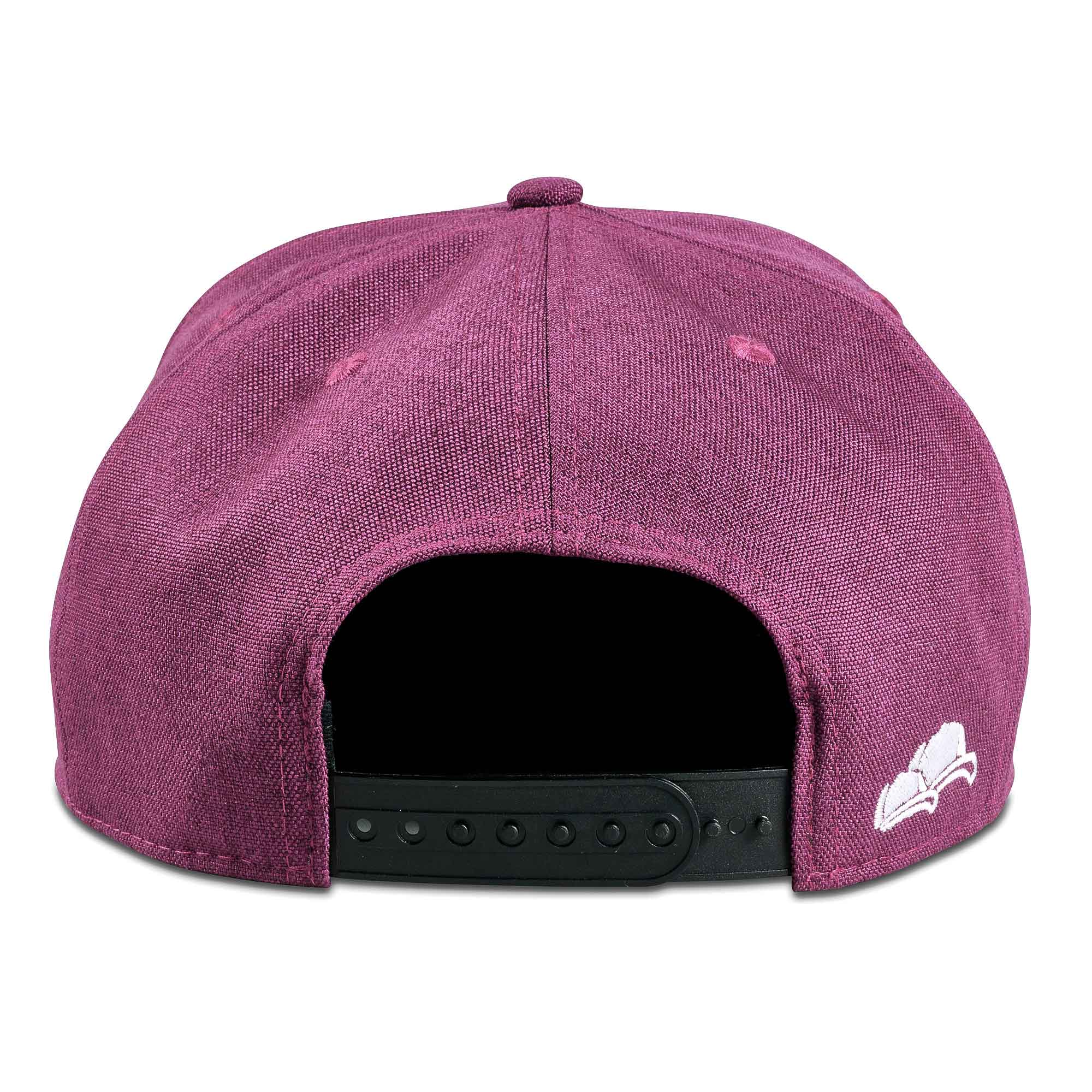 Snapback Cap Damen Lila Hinten